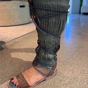Free People gladiator Sandals. Very unique-BRAND NEW
